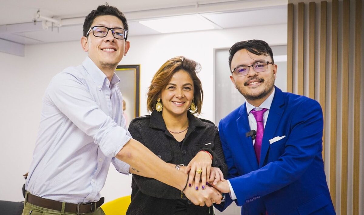 Jennifer Mojica, Felipe Harman y Daniel Rojas