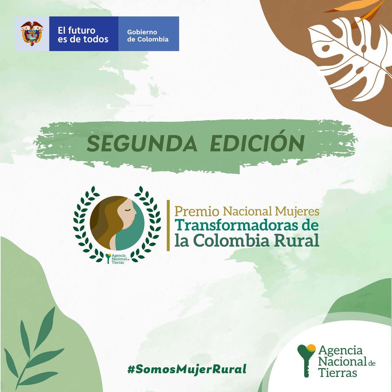 Imagen publicitaria de la segunda edición del Premio ‘Mujer Transformadora de la Colombia Rural’