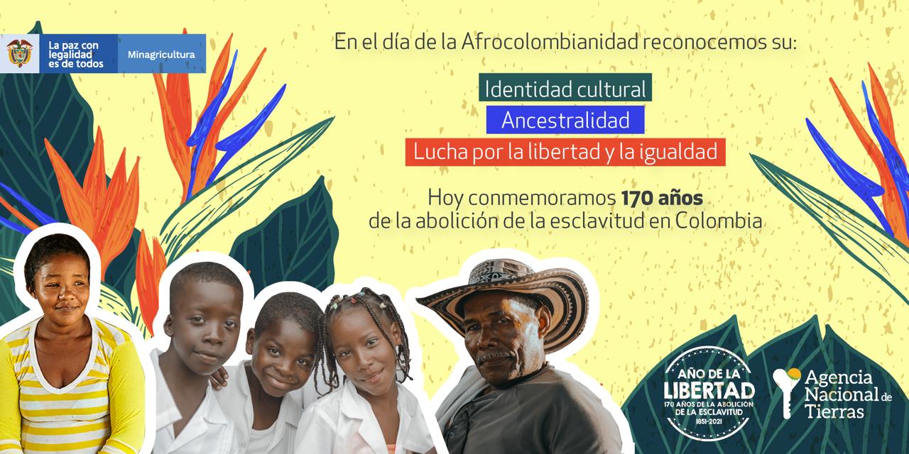 Imagen conmemorativa de la afrocolombianidad