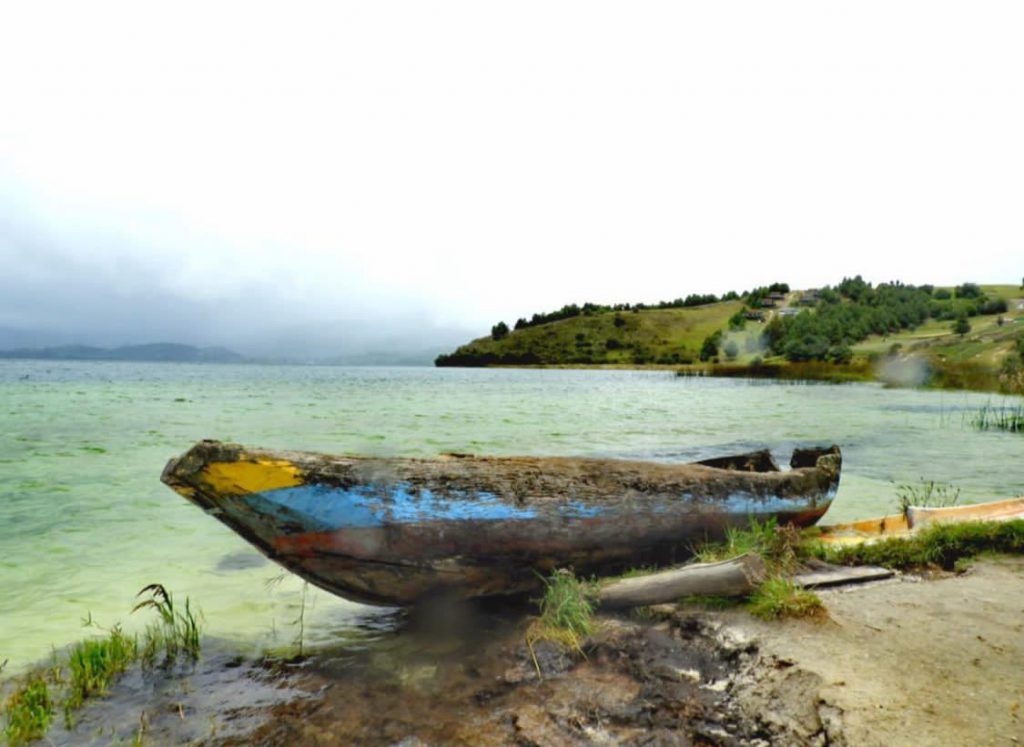 Fotografía del lago Tota.