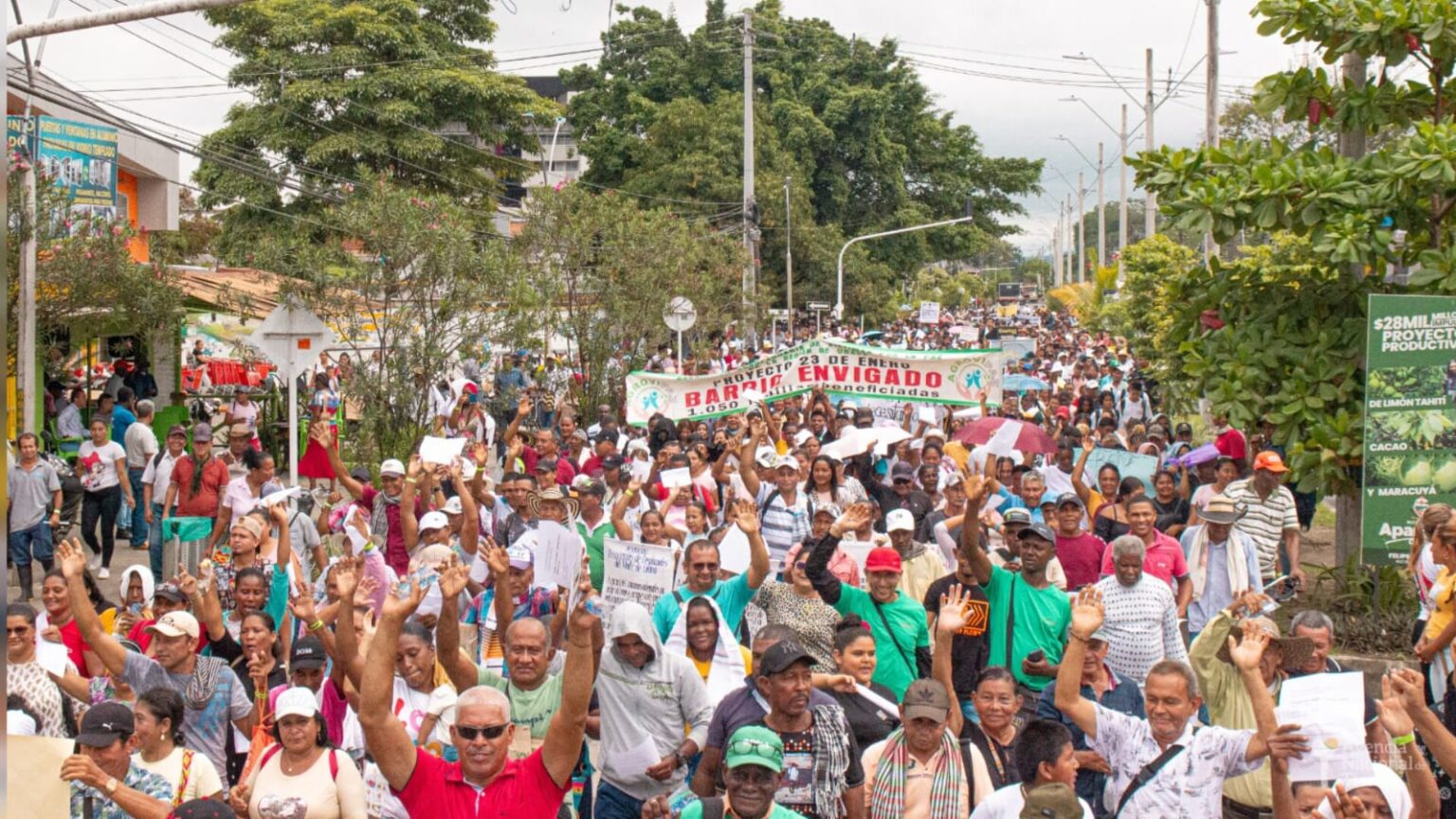 Fotografía de la Asamblea Popular Campesina realizada en Urabá