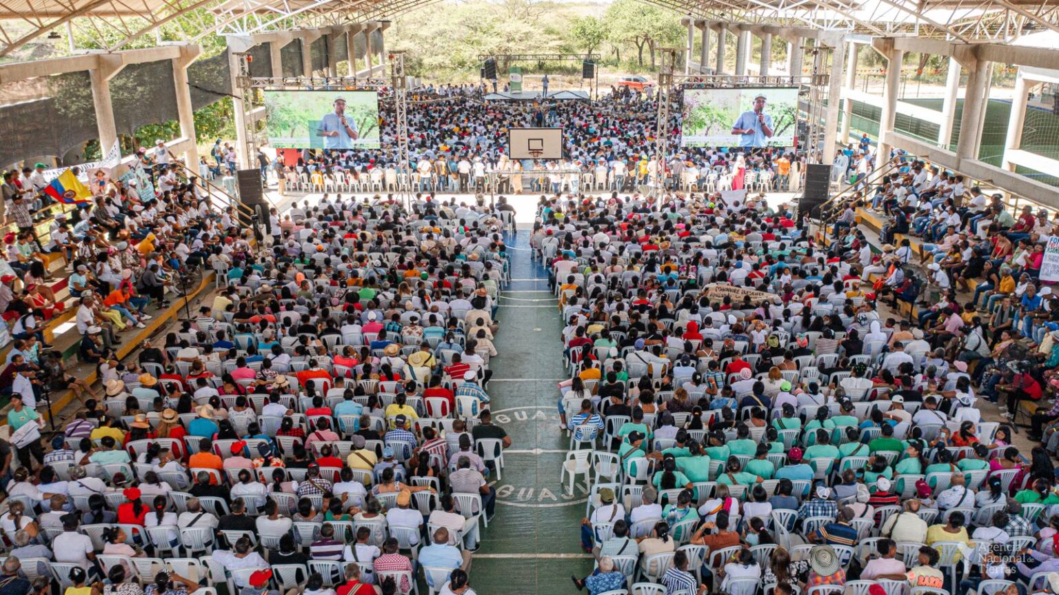 Fotografía del evento al que asistieron más de 6000 personas en La Guajira.