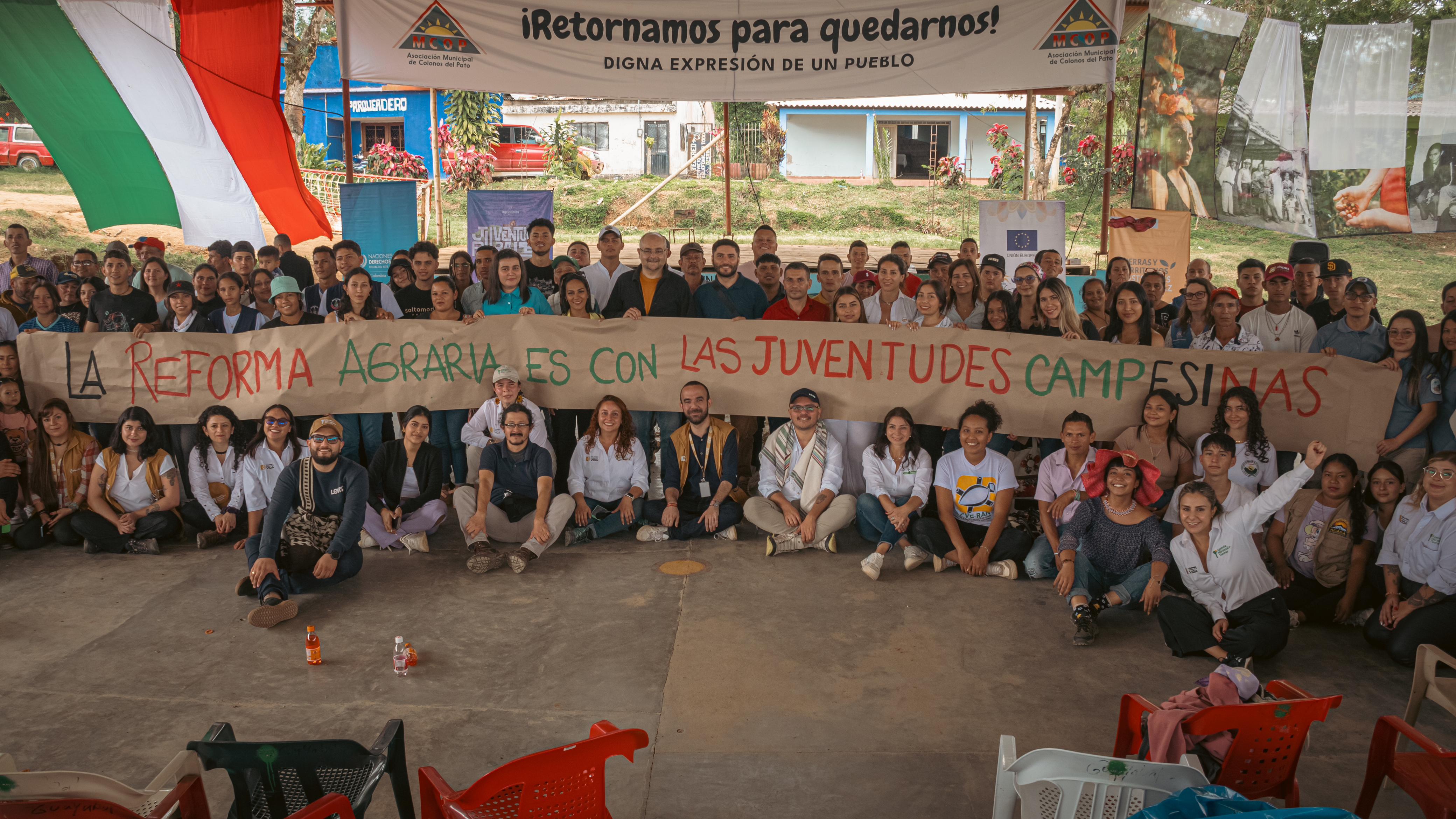 Director de ant junto a juventudes campesinas en Caqueta