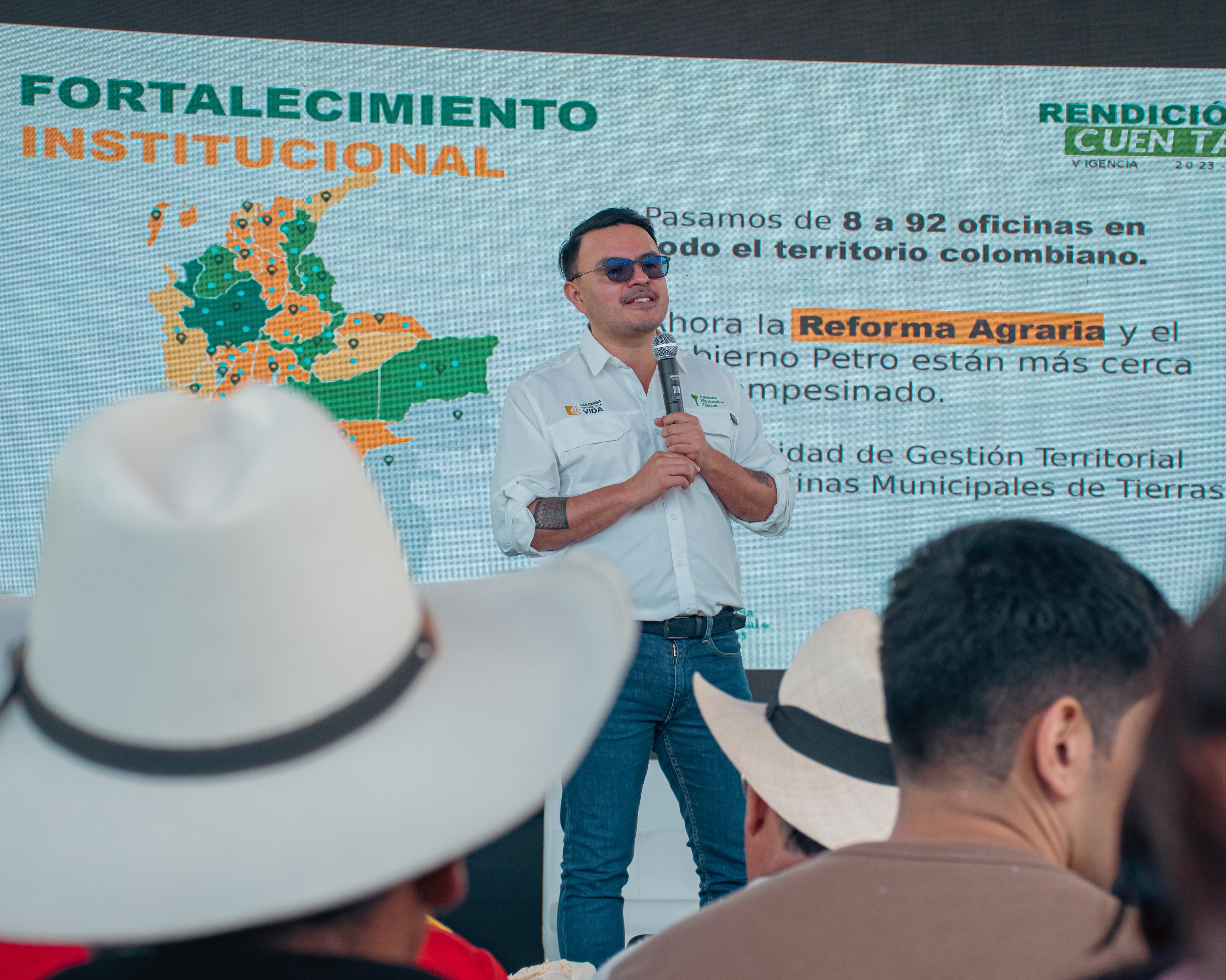 Director ant en rendicion de cuentas 2024 en sumapaz