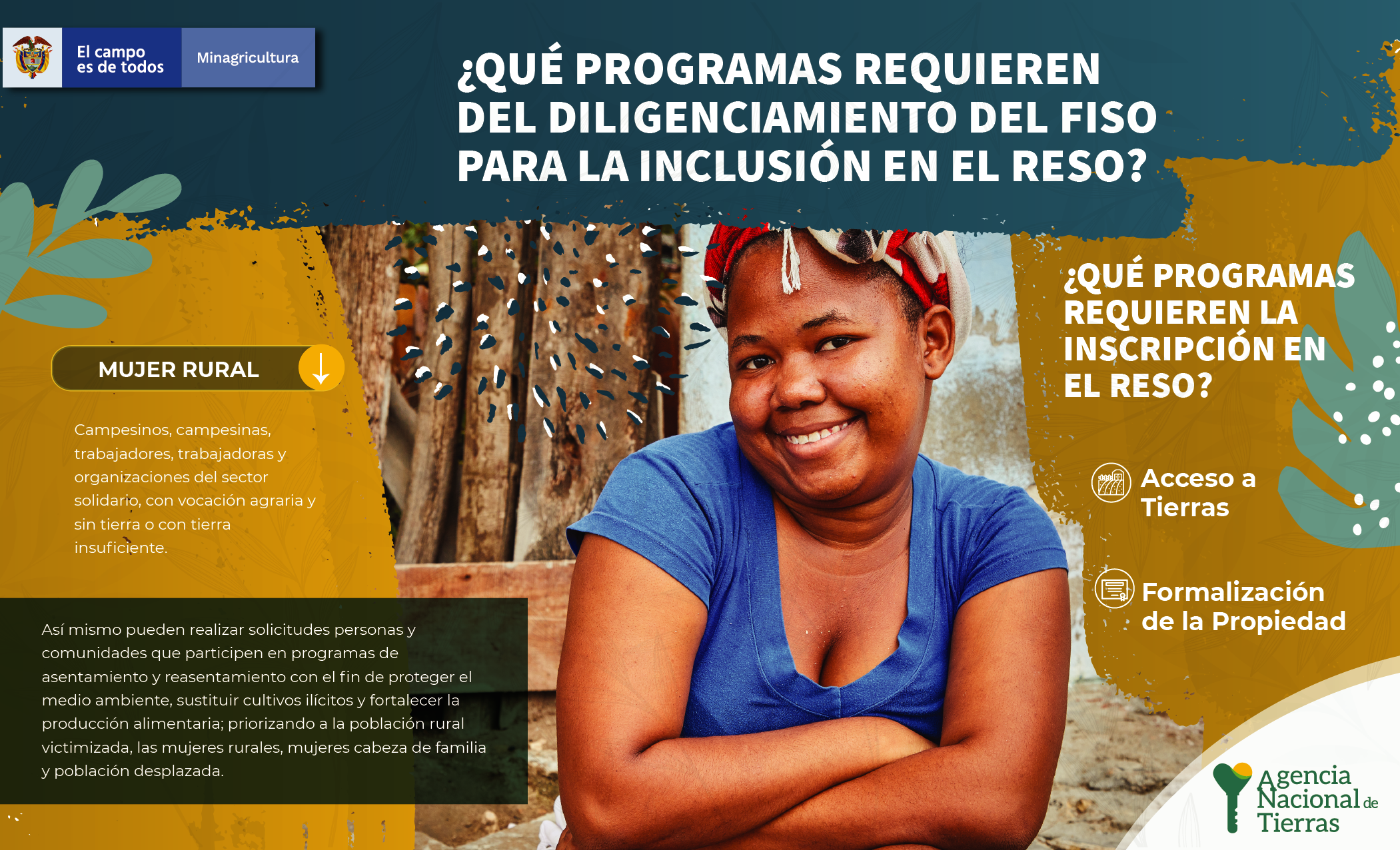 Infografía ¿Qué programas requieren del diligenciamiento del FISO para la inclusión en el RESO?