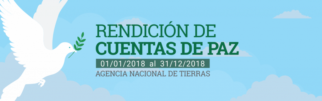 Banner rendición de cuentas de paz 2018.