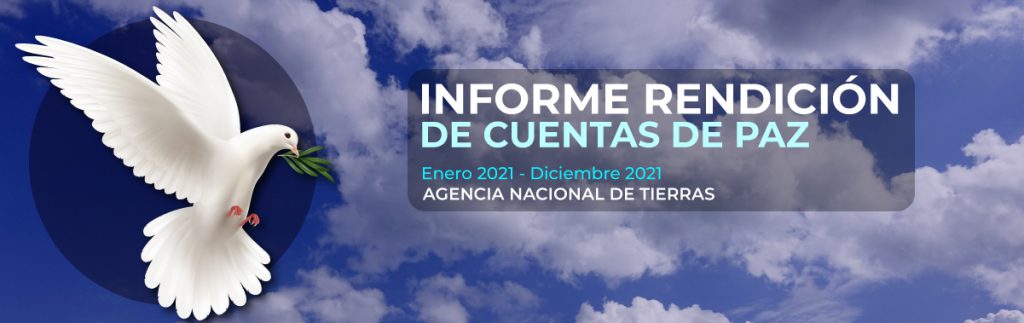 Banner rendición de cuentas de paz 2021.