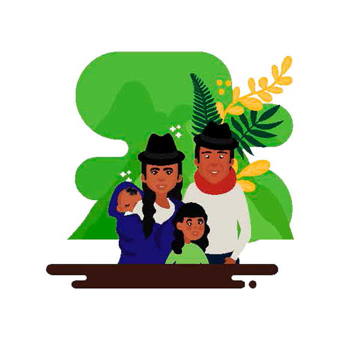 Ilustración de familia