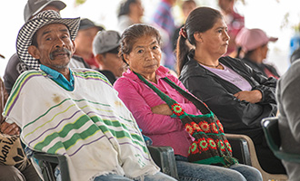 Campesinos en una sesión